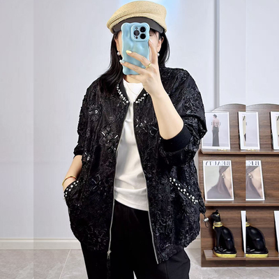 香港芸卉25302春加大码外套女胖m