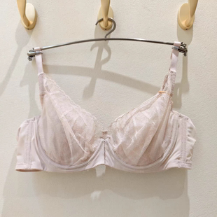 伊维斯正品新款性感蕾丝大胸显小软钢圈兔耳薄杯聚拢文胸10841122