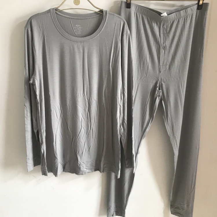 MANIFORM 가을 겨울 동백 20221134 라운드 넥 초박형 남성 긴팔 바지 보온복 20221133