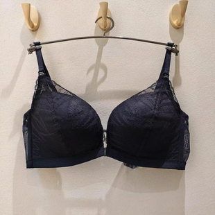 伊维斯正品新款性感蕾丝前扣无钢圈美背聚拢文胸10811123