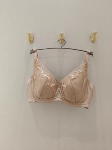 伊维斯新款女士大胸显小全罩杯薄杯侧收聚拢软钢圈文胸10841161