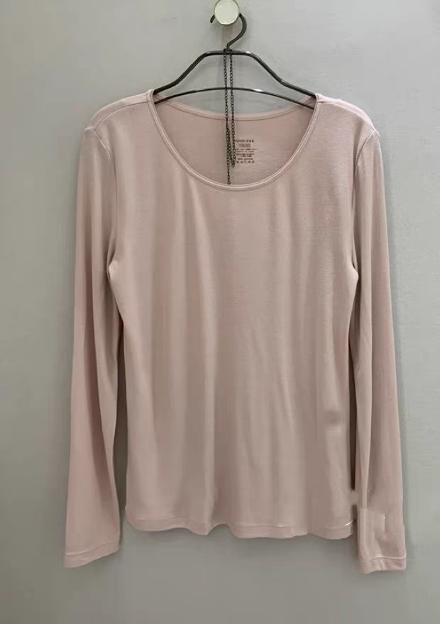 伊维斯正品女士圆领薄款舒适柔软打底内衣保暖上衣10210737