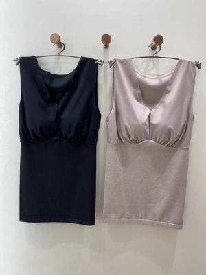 伊维斯正品女士V领无袖带罩杯轻型收腹舒适保暖背心10270647