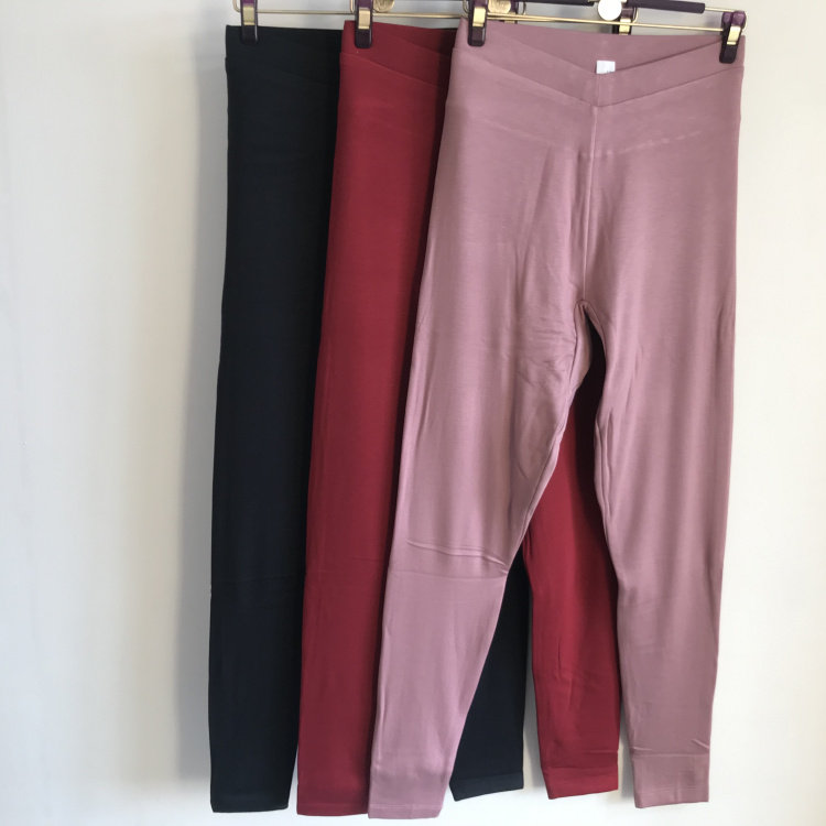 曼妮芬秋冬0度内穿加厚蚕丝羊毛女三层高腰保暖打底裤20111138