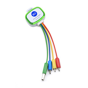 迷你三合一滴胶钥匙扣数据线短适用苹果typec充电线定制发光logo