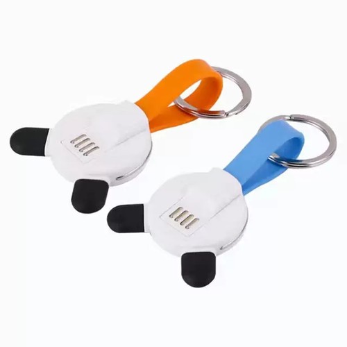 迷你三合一钥匙扣数据短线适用苹果华为typec手机充电线定制logo