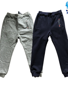 海威迩童装2024年秋冬新品女童运动裤春秋纯棉针织百搭长裤214514