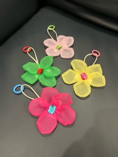 ins原创手工立体花朵挂件包包配饰胸针服装胸章钥匙扣