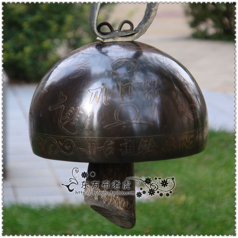 风铃挂件家居挂饰镇宅祈愿风水铃牛角铜铃铛云南古道铃坊驼铃特价