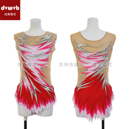 艺术体操服健美竞技比赛技巧服现代舞表演服定制儿童成人女款T168