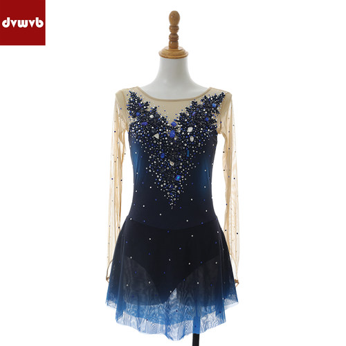 dvwvb花样滑冰表演服儿童成人
