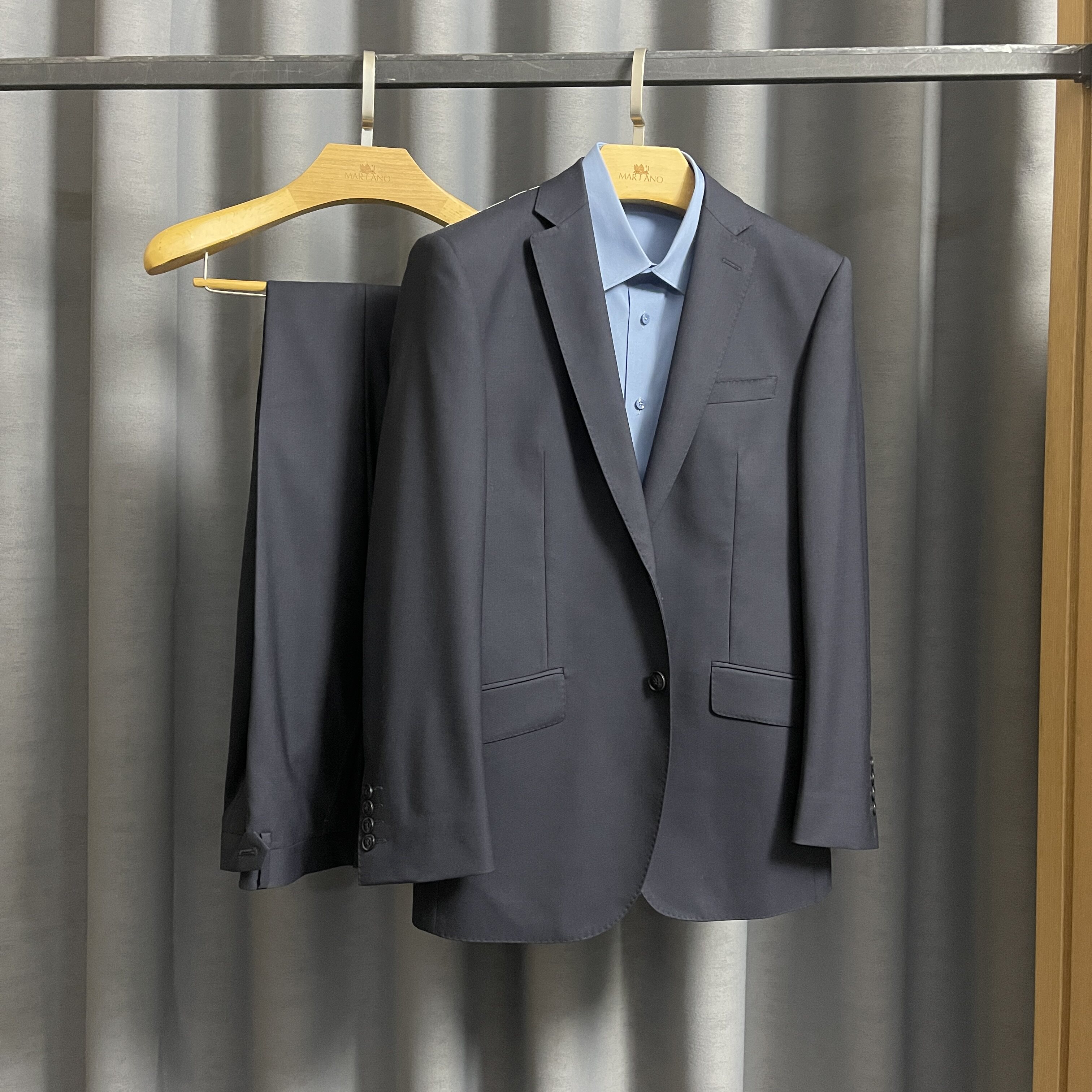 80%精纺羊毛175码男士西服套装