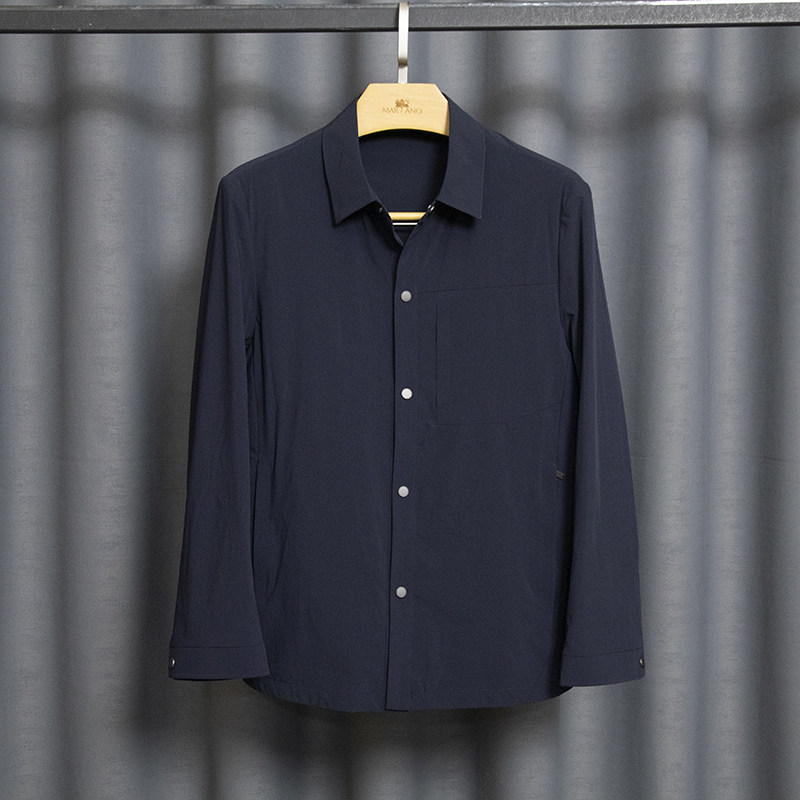 男士精品夹克 年轻商务 翻领 抗皱耐磨 高品质微弹力 休闲男外套