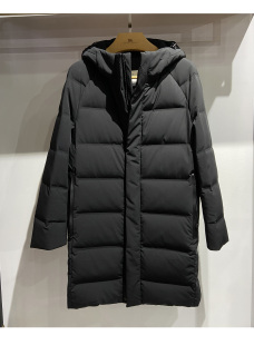 男士 直充白鸭绒 羽绒服 连帽立体造型 双门襟 中长年轻时尚 180码