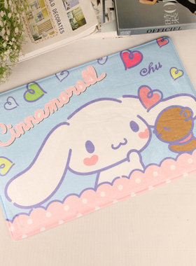 新款卡通地毯可爱美乐蒂房门口地垫浴室吸水防滑垫玄关毛绒踩脚垫