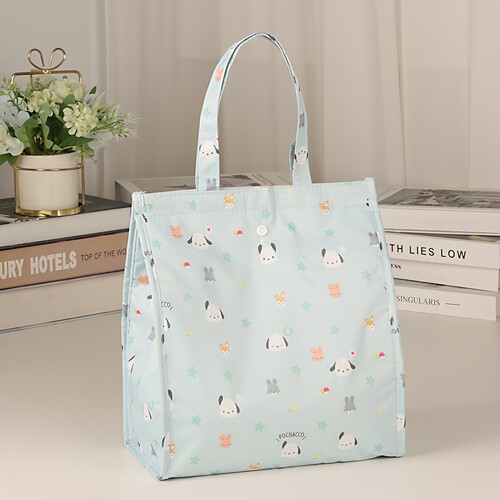 可爱卡通防水布保温饭盒袋手提包