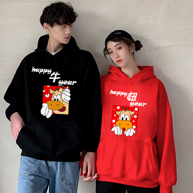 Cashmere year of the ox couple's red vest