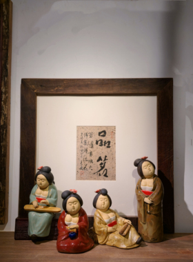 石湾公仔陶瓷人物中式唐仕女琴棋书画国风美女书房茶室博古架摆件