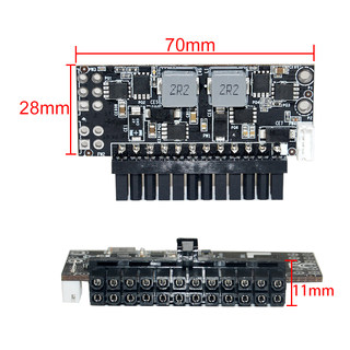 12V 400W dc-atx电源模块DC转ATX 24P大功率直插电源板带显卡供电