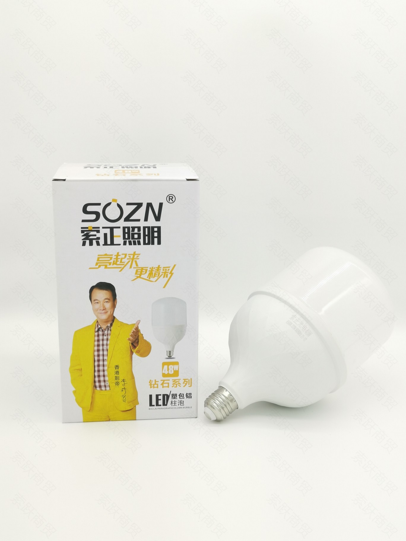 Suozhengs new energy-saving lamp shines with high power, rich column type LED bulb lighting e27b22 bulb LED bulb