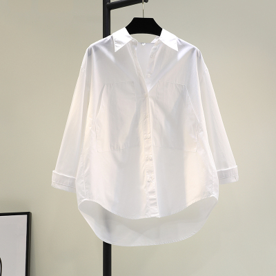 宽松韩版单排扣长袖棉