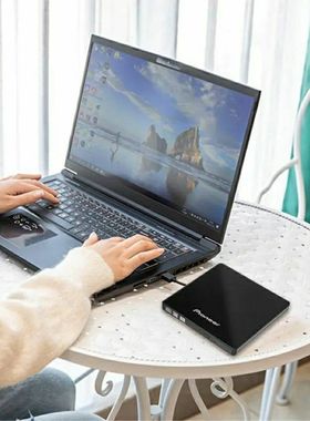 Pioneer先锋DVR-XU01 8速双USB外置超薄CD DVD刻录机移动光驱黑色