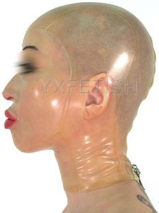 新款包邮 超薄透明全包乳胶衣聚会面具 超光亮油性感贴脸SM面具