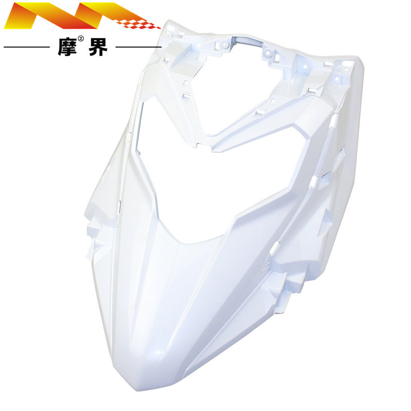 适用豪爵鹰HJ125T-32踏板车原装前面板灯罩灯箱外壳前盖斜板护罩