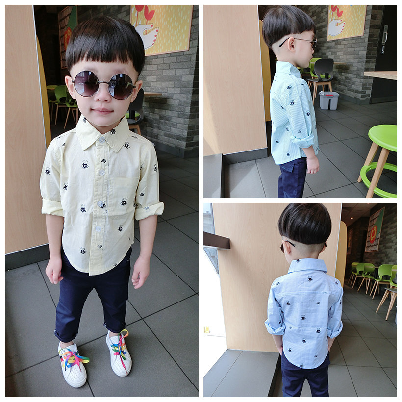 Chemise garcon à manche longue - Ref 2074201 Image 1