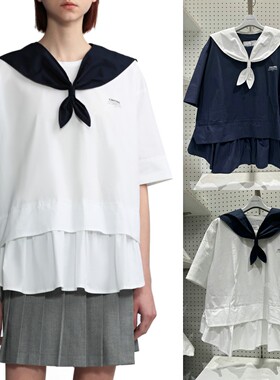 CHOCOOLATE女装可拆卸海军领学院风上衣2025夏季新品可爱甜美8619