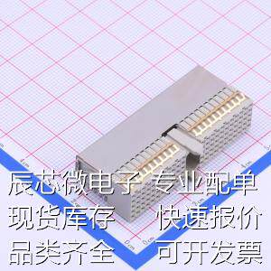 352068-1 板对板连接器 间距:2mm PIN:110P 母 弯插原装现货