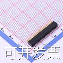 X1321FV-2x22-C43D24 排母 1.27mm 2x22P  现货
