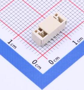 GH125-S06CCA-00 线对板/线对线连接器 1.25mm 1x6P 立贴 带扣 原