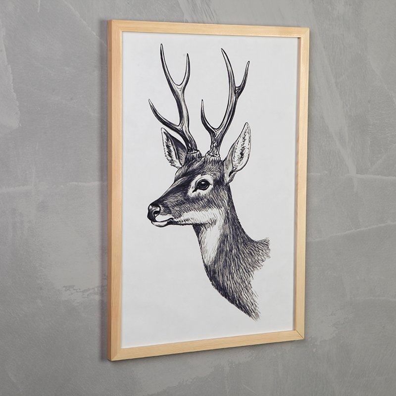 学生绘画素描装裱实木画框 4开8开2开16开美术作品框挂墙免打孔