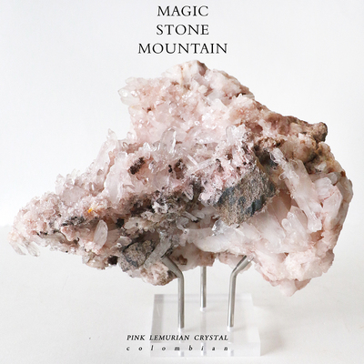 哥伦比亚粉利姆水晶原石摆件送礼