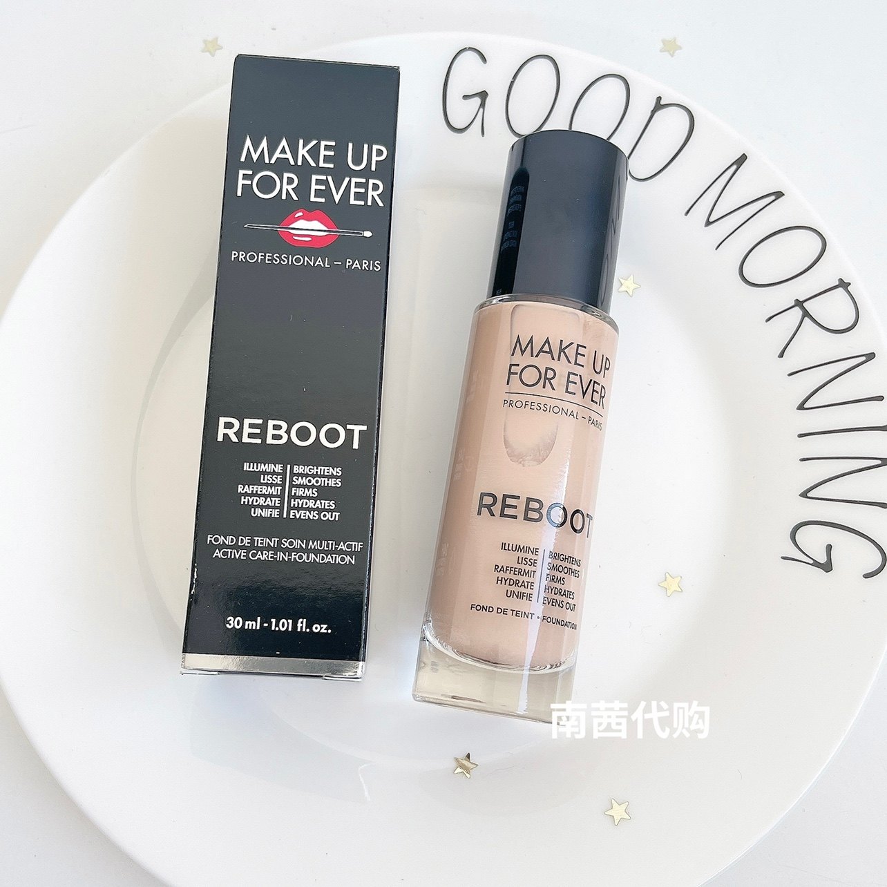 现货包邮make up forever玫珂菲新reboot粉底液持久水润保湿遮瑕