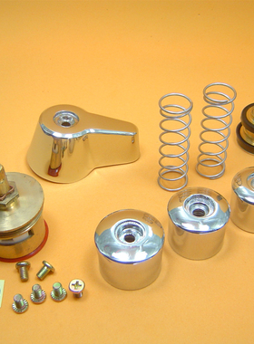 手按冲洗阀配件快开厕所蹲便器大便延时冲水阀芯配件弹簧按钮开关