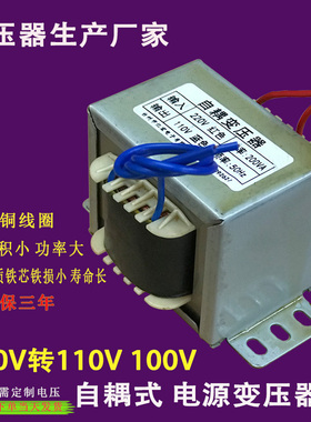 定做变压器220V转110V100V自耦380V转220VAC电压转换器进口电器