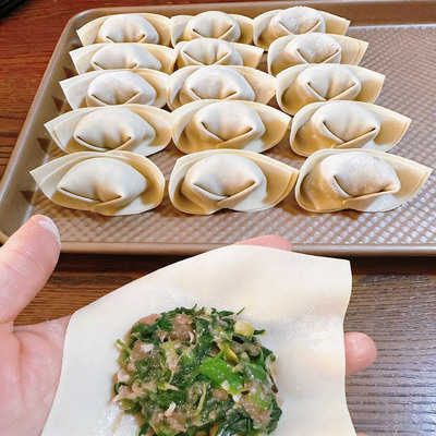 黑皮荞麦青菜鲜肉2盒手工现包