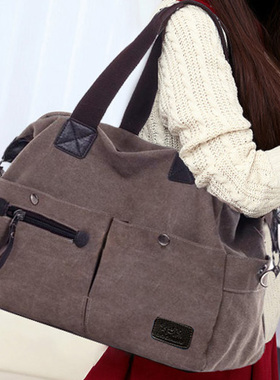 2025新款大容量大包韩版女包单肩包手提斜挎布包帆布包休闲旅行包