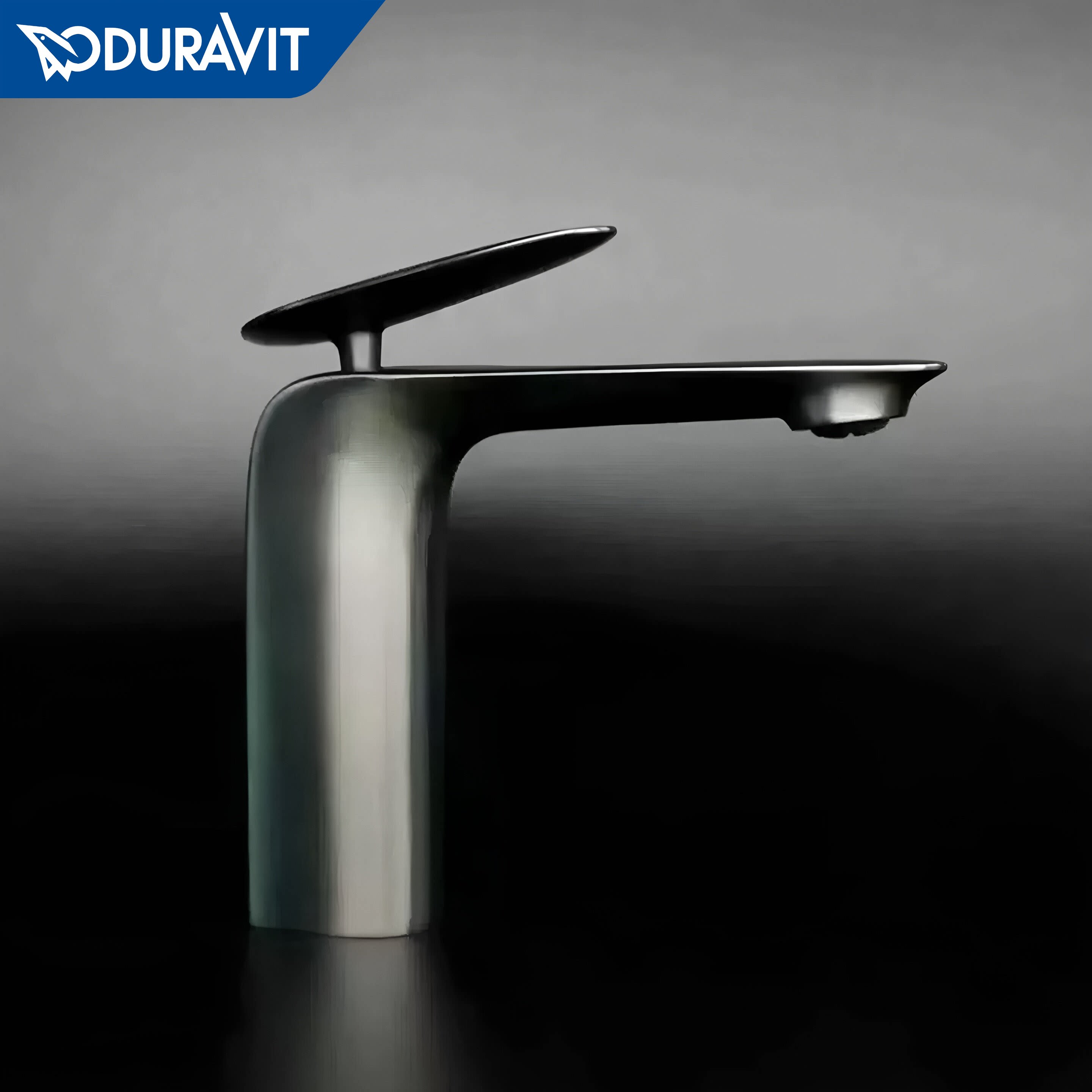 Duravit/杜拉维特全铜枪灰单孔冷热水龙头卫生间洗脸盆洗手盆龙头