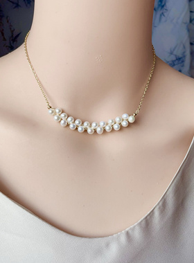 2025新款项链女小众设计感高级轻奢气质百搭锁骨链甲状腺遮疤项链