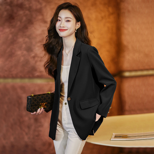 西装外套女高级感2026春季新款气质套装商务主持人洋气职业装西服