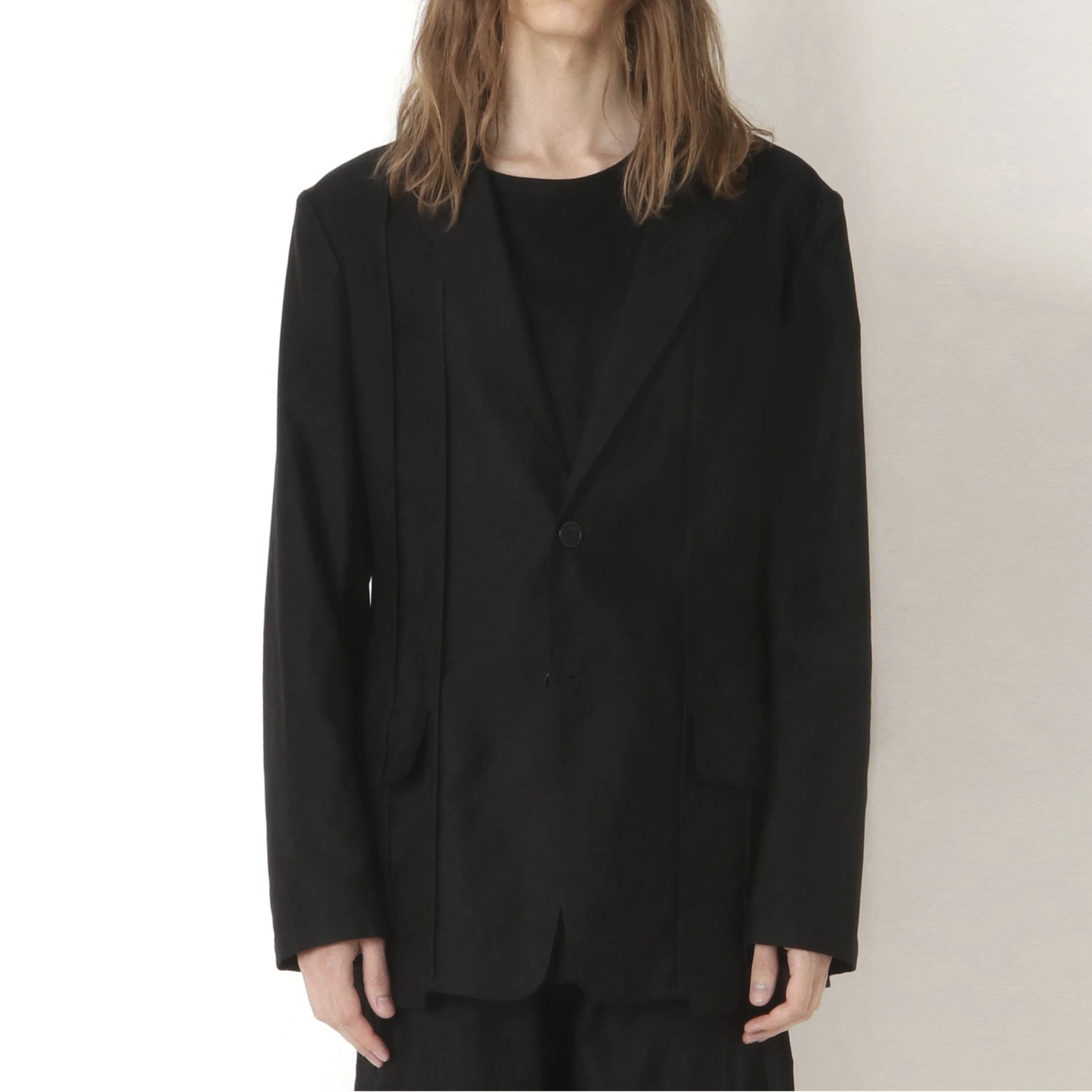 乙丿乙乀03 yohji yamamoto 山本耀司包边纯棉休闲西装夹克西服