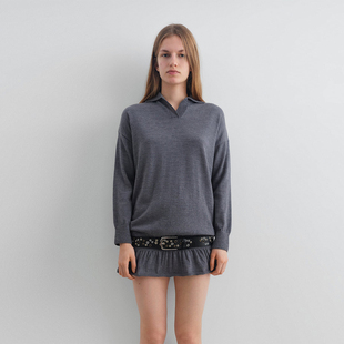 荷叶边针织连衣裙 25AW Gimaguas DOUBLEBOO 现货