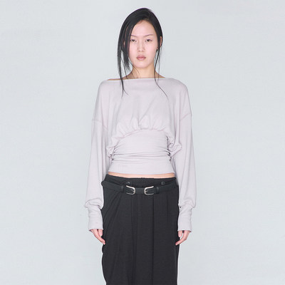 【现货】CERRIC 26SS 春夏新款后背垂褶上衣 DOUBLEBOO