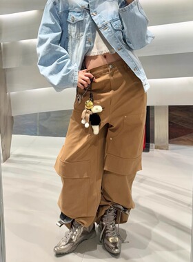 【现货】PUSHBUTTON 25PS 拼接大口袋工装裤 DOUBLEBOO