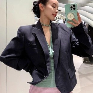 【现货】PUSHBUTTON 25SS 一粒扣短款西服外套 DOUBLEBOO