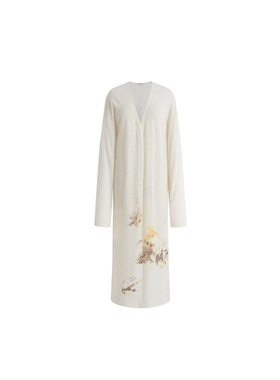 【现货】Piacevole e 25SS 艺术家系列印花长针织开衫 DOUBLEBOO