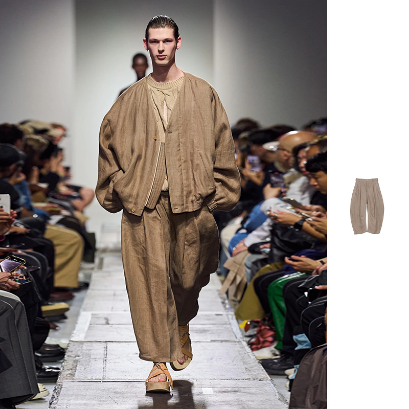 【现货】HED MAYNER 25SS 褶皱弯刀裤 DOUBLEBOO